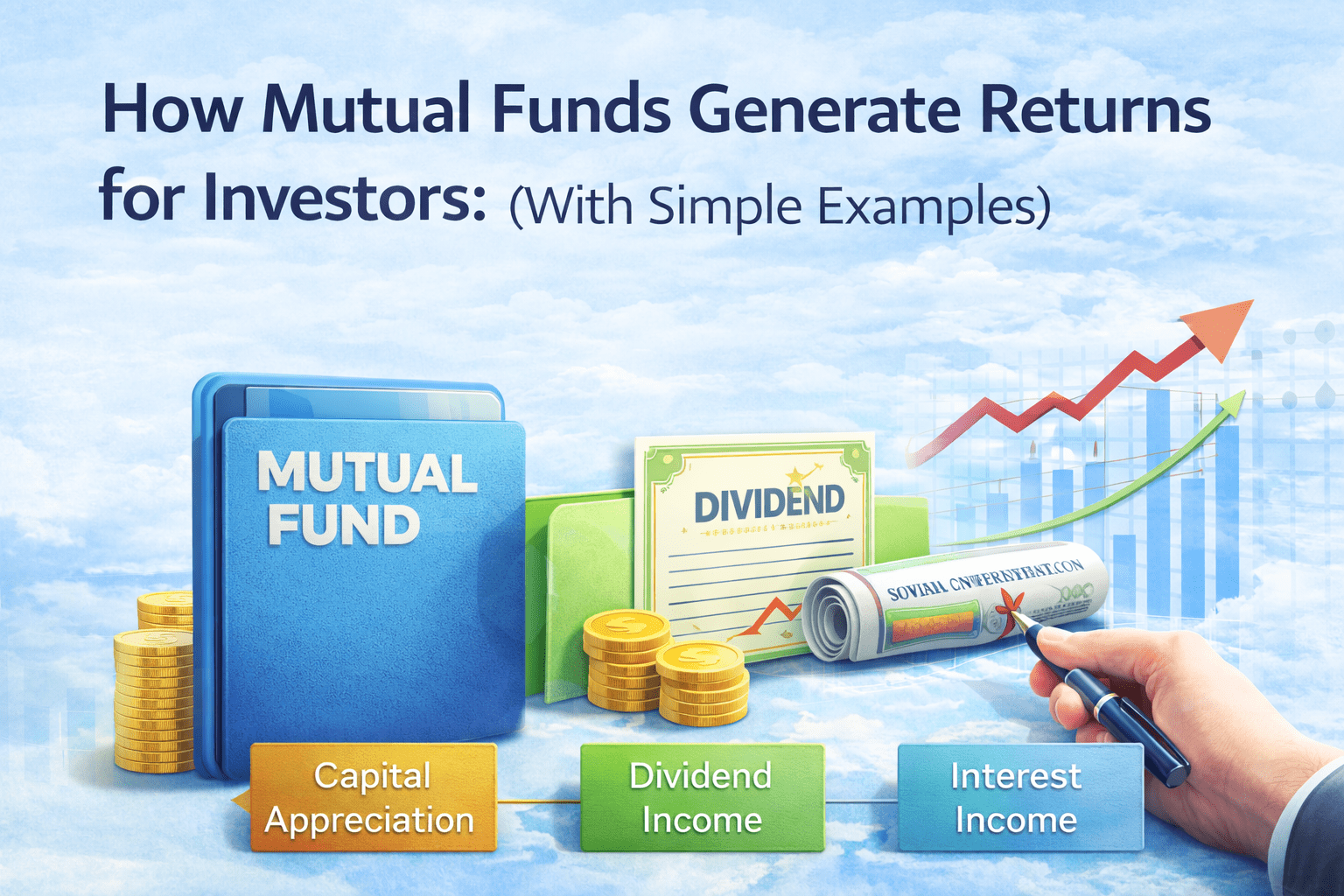 How Mutual Funds Generate Returns for Investors (With Simple Examples)