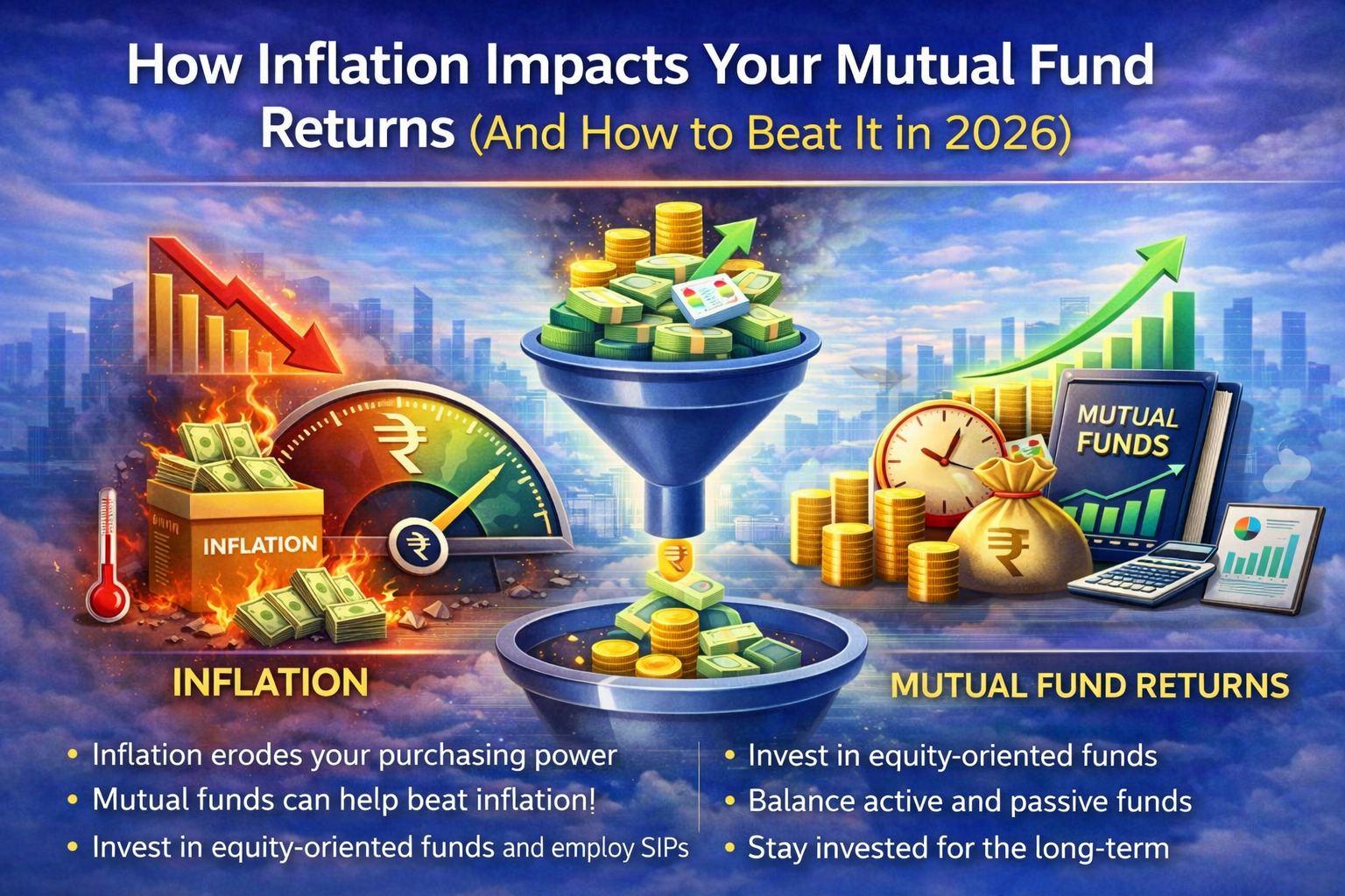 Inflation vs Mutual Fund Returns: How to Protect Your Real Wealth (2026 Guide)