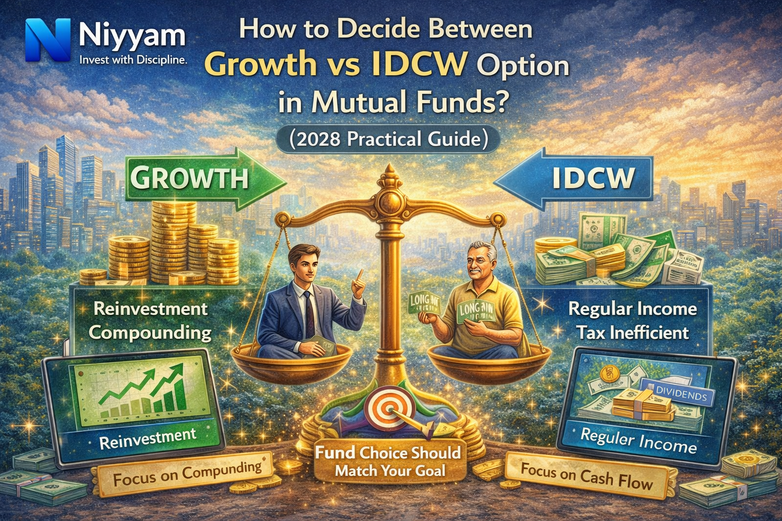 How to Decide Between Growth vs IDCW Option in Mutual Funds? (2026 Practical Guide)
