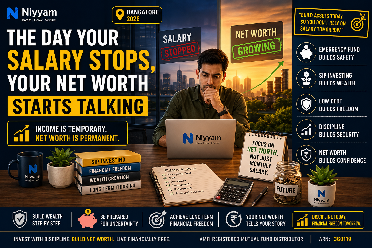 The Day Your Salary Stops, Your Net Worth Starts Talking